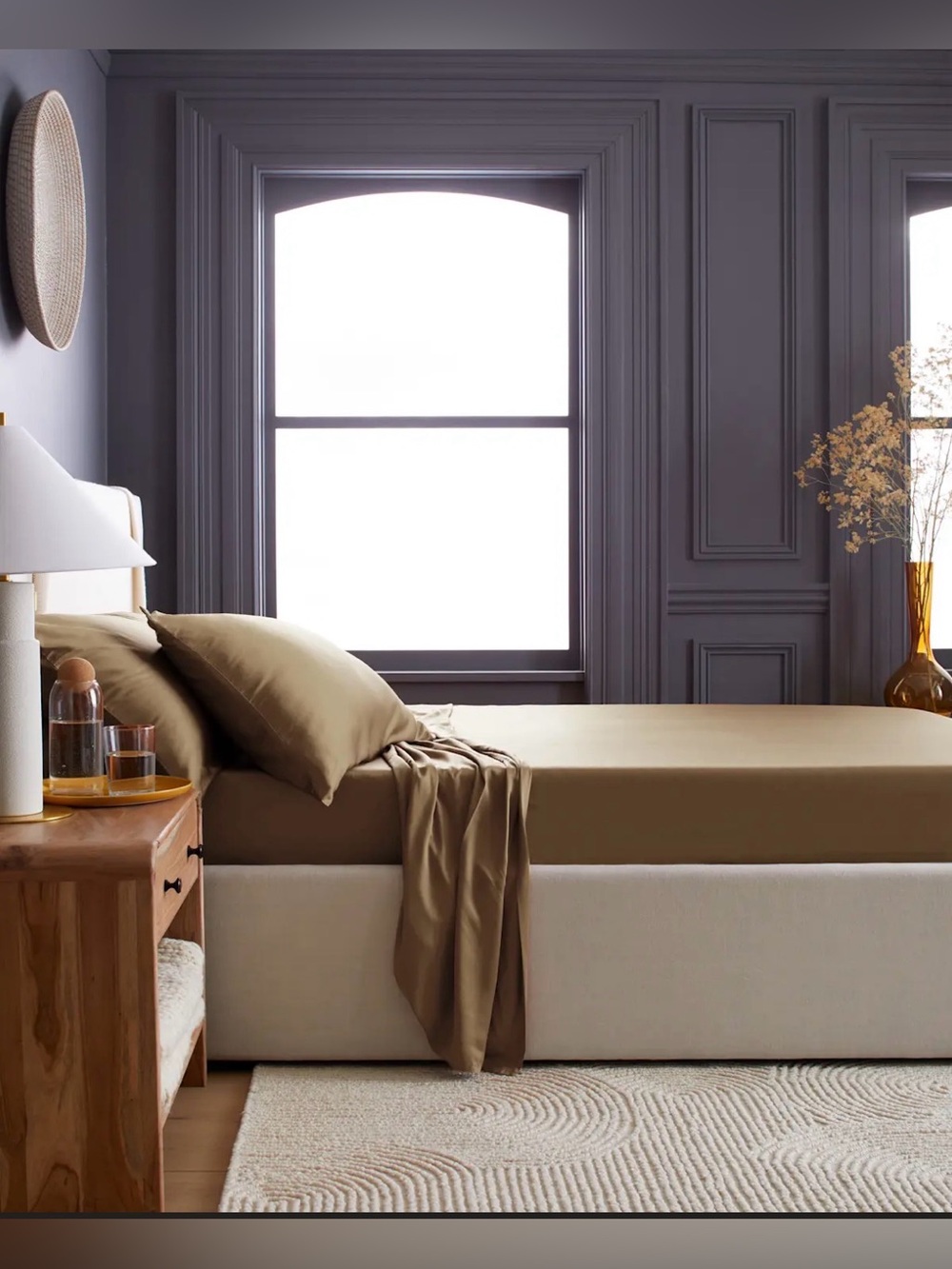 Quince Luxury Bamboo Standard Pillowcase Set - Color: Walnut